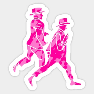 Two Camo Gents Sticker